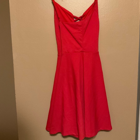 Forever 21 Large Red Midi Dress - Picture 2 of 5